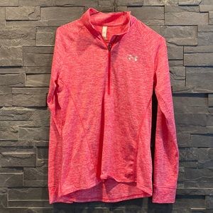 Hot pink / lightweight under Armour pull over 1/4 zip